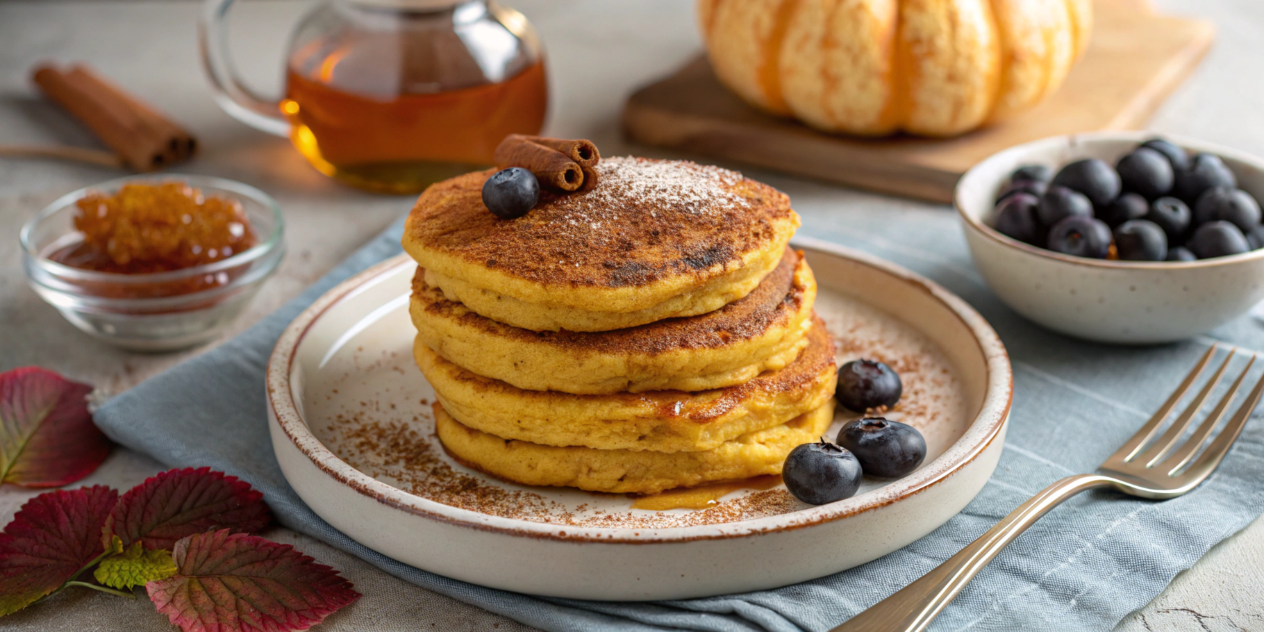 pumpkin cottage cheese pancakes