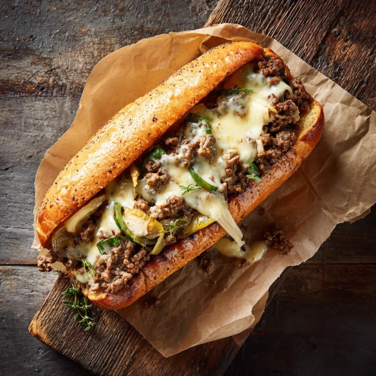 Ground Beef Philly Cheese Steak
