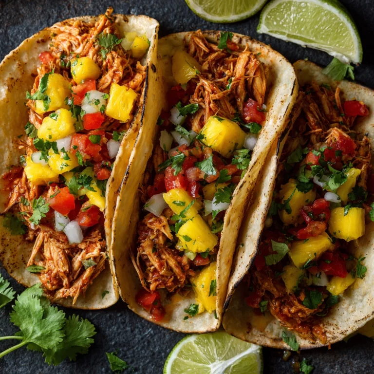 Crockpot Chicken Tacos (Easy, Juicy & Flavor-Packed)